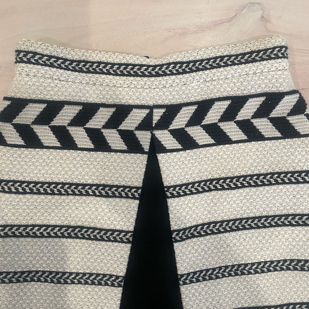 Alice + Olivia Black and White Striped Skirt - Picture 8 of 8